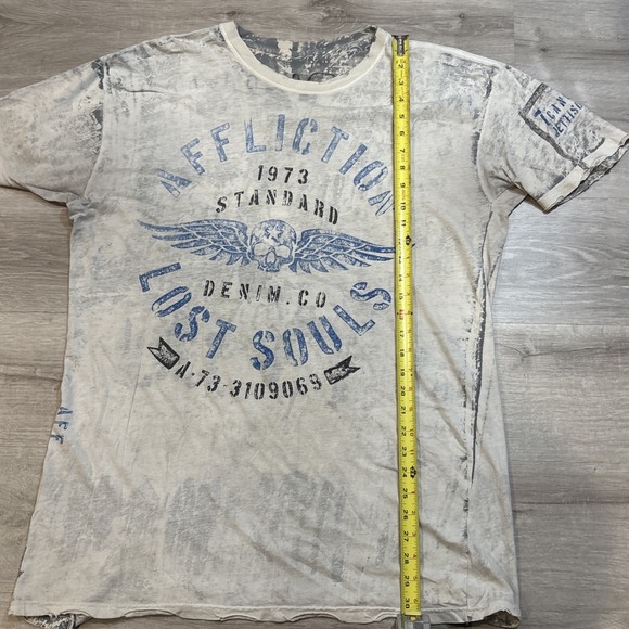Vintage Y2K affliction reversible graphic t shirt -XXL - Picture 2 of 7